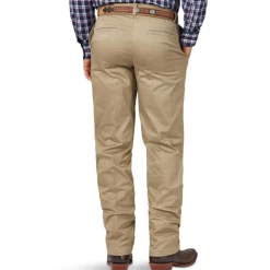 Wrangler Riata Khaki Pants -Western Cowboy Equipment Store 00096khback