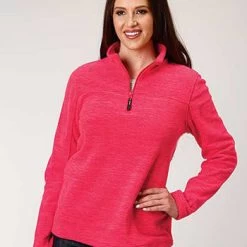 Pink Fleece 1/4 Zip