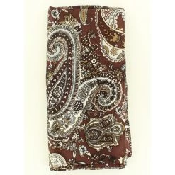 M&F Brown Paisley Wild Rag