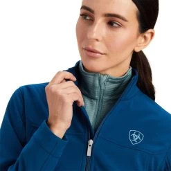 Ariat Women's Blue Softshell Jacket -Western Cowboy Equipment Store 10041277 01