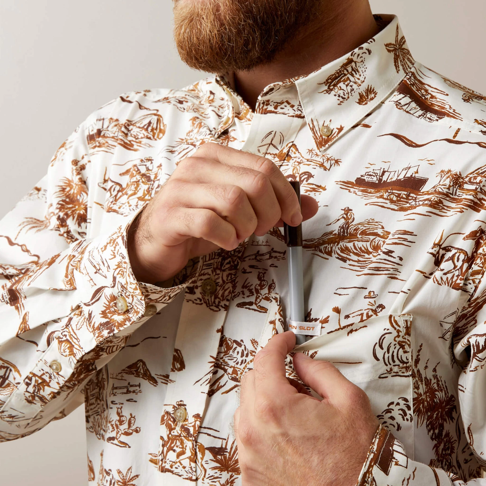 Ariat Men's Paniolo Western Shirt 5 Ariat Men's Paniolo Western Shirt - Image 3