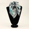 Turquoise And Grey Chevron Wild Rag -Western Cowboy Equipment Store 100 SILK WILD RAG 33X33 prd 70359 s 09062331