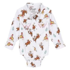 Wrangler Rodeo Print Onesie