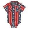 Wrangler Red And Blue Aztec Onesie