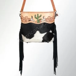 American Darling Conceal Carry Black & White Cowhide Cactus Purse -Western Cowboy Equipment Store 115890 C
