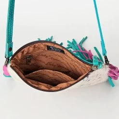American Darling Turq/Pink Acid Hide Purse -Western Cowboy Equipment Store 119607 H