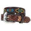 Kid's Twisted X Beaded Belt With Floral Tooling -Western Cowboy Equipment Store 124046 default l 700x700 d76c7a95 2c5d 48ce 8730 61ce38c855e9