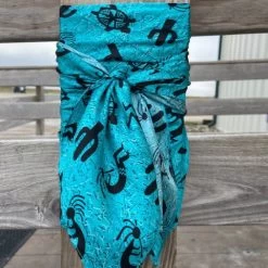 Turquoise Kokopelli Wild Rag
