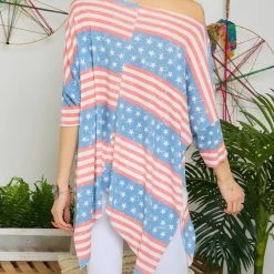 Stars And Stripes Loose Fitting Top -Western Cowboy Equipment Store 14500850 f126b00a 99f5 4ca7 b895 d9c499179b7c