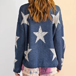 Star Blue Knit Sweater -Western Cowboy Equipment Store 14699428 5e68b063 4d47 4c16 89df f4dca9df4fb3