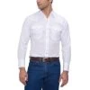 Ely Solid White Long Sleeve -Western Cowboy Equipment Store 15201905 01
