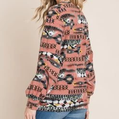 Blush Aztec Long Sleeve Top -Western Cowboy Equipment Store 15303918 22eb4ffb f2f8 479c b49b abc043e40646