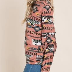 Blush Aztec Long Sleeve Top -Western Cowboy Equipment Store 15303918 ebcc89e2 590b 47fb 9ba5 acd76e7eb094