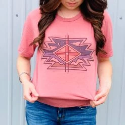 Mauve Aztec Tee -Western Cowboy Equipment Store 1582 e47c82b4 1f4f 4986 ad51 eef592a7d1cd