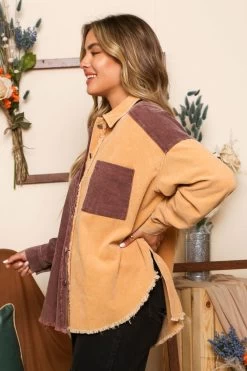 Color Block Corduroy Shacket -Western Cowboy Equipment Store 16718259 ccaffadf d07f 49bb bd1c 6a6e75bc1d2b