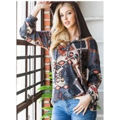 Multicolor Aztec Solid Hoodie -Western Cowboy Equipment Store 16782534 692d2901 0ef6 4f3f aefd 2f6801af8a53