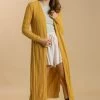 Mustard Long Knit Cardigan
