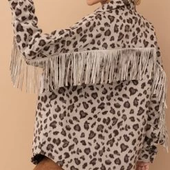 Brown Leopard Fringe Shacket -Western Cowboy Equipment Store 17279684 93be1048 6f56 47eb 9ad1 0e31c8c00b8e
