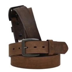 Georgia Men's Solid Brown Belt