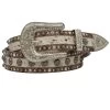 Brown Embossed Hide Belt -Western Cowboy Equipment Store 1 12 BRN FLRL EMB HAIR ANT SI prod 70666 l DA1844