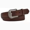 Men's Brown Plain Belt -Western Cowboy Equipment Store 1 12 WATER TOWN AMBER WOVE prdcode 72683 s d1029