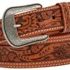 Men's Natural Acorn Hand Tooled Belt -Western Cowboy Equipment Store 1 34 X1 12 NAT ACORN HNDTLD prod 71690 l D7163