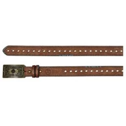 Hooey Brown Turquoise Stitched Belt