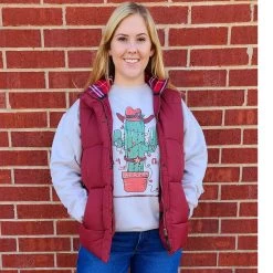 STS Maroon Paisley Vest