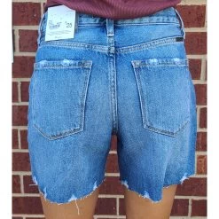 KanCan High Rise Distressed Shorts -Western Cowboy Equipment Store 20220616 112455