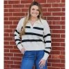 Black & White Stripe Sweater -Western Cowboy Equipment Store 20230111 124533