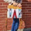 American Darling White Aztec Fringe Purse -Western Cowboy Equipment Store 20230209 134440