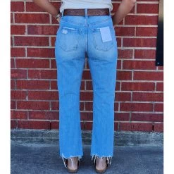 Flying Monkey Angie High Rise Straight Leg Crop Jean -Western Cowboy Equipment Store 20230215 103348
