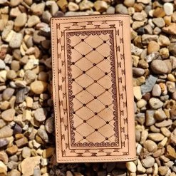 American Darling Turquoise Tooled Leather Wallet -Western Cowboy Equipment Store 20230215 123326