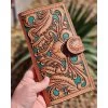 American Darling Turquoise Tooled Leather Wallet -Western Cowboy Equipment Store 20230215 123345