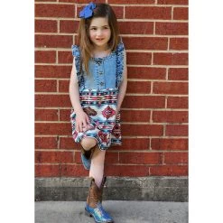 Denim Aztec Dress
