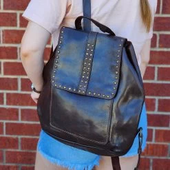 Spaghetti Western Brown Leather Backpack