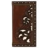Justin Brown Tooled Wallet -Western Cowboy Equipment Store 2122767W1 p1007 l p1007 z650