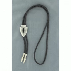 Bolo Arrowhead With Black Stone