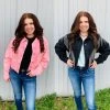 Denim Rhinestone Fringe Jacket