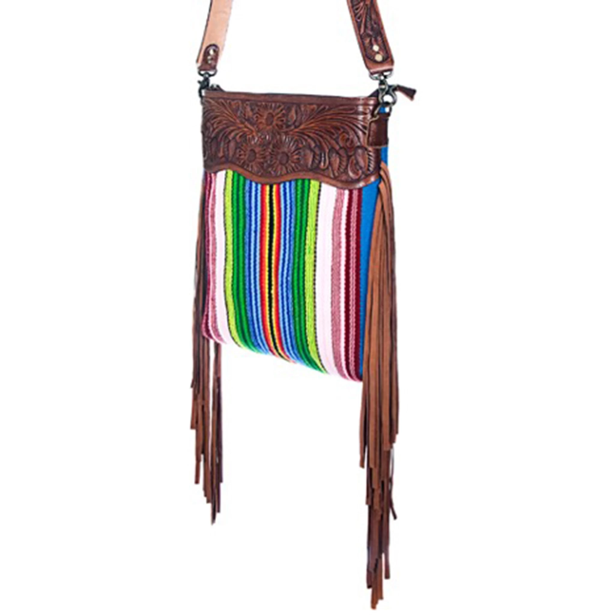 American Darling Concealed Carry Multicolor Blanket Fringe Purse 4 American Darling Concealed Carry Multicolor Blanket Fringe Purse - Image 2