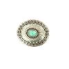 Turquoise And Brown Tribal Stamp Buckle -Western Cowboy Equipment Store 37975