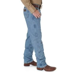 Wrangler Men's Stone Bleach Cowboy Cut Jeans -Western Cowboy Equipment Store 47MACSB BS01 SWBB PRD