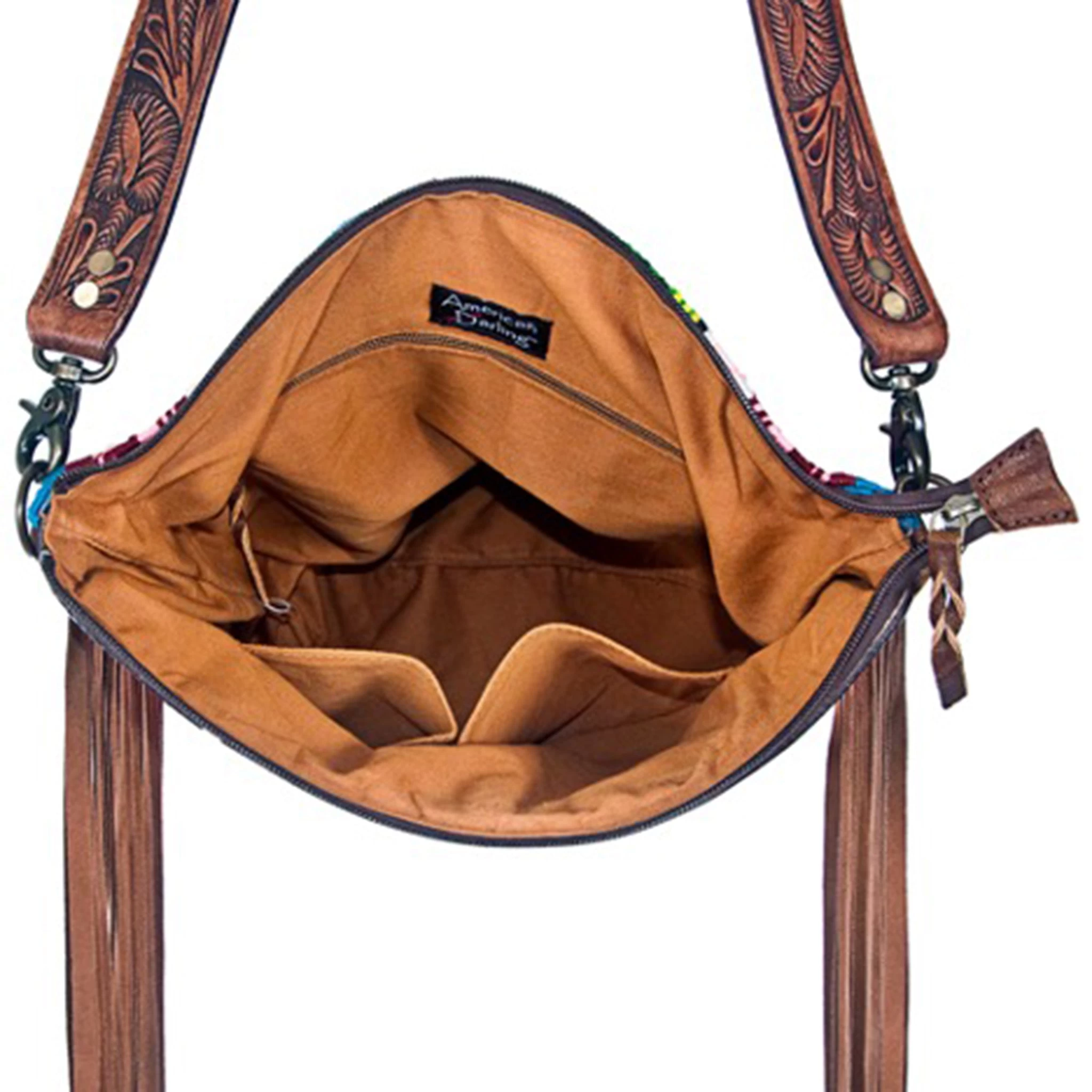 American Darling Concealed Carry Multicolor Blanket Fringe Purse 6 American Darling Concealed Carry Multicolor Blanket Fringe Purse - Image 4