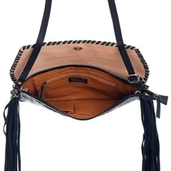 American Darling Cowhide Cross Fringe Clutch -Western Cowboy Equipment Store 5 58632b54 2c68 4295 94c4 982522b4b942