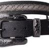 Women's Two Tone Weaved Leather Belt