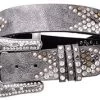 Women's Pewter Chevron Rhinestone Belt -Western Cowboy Equipment Store 6200 silver