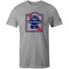 Hooey Men's Grey Pabst Blue Ribbon Tee