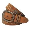Cowgirls Rock Light Brown Embroidered And Laced Belt -Western Cowboy Equipment Store 6552300 210