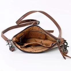 American Darling Brown And White Hide Mini Crossbody -Western Cowboy Equipment Store ADBGS142BRW E