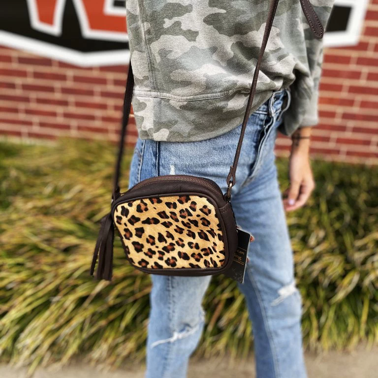 American Darling Leopard Bomber Small Crossbody 3 American Darling Leopard Bomber Small Crossbody